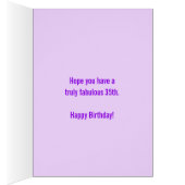 35歳の誕生日3枚の写真3枚の紫色の娘 (内側 (右))