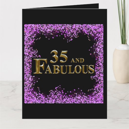 35歳の誕生日 カード (正面)