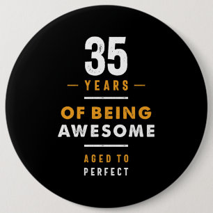 35歳の誕生日 缶バッジ