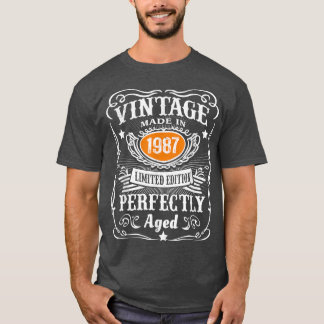 35歳ギフトヴィンテージ1987限定版35t tシャツ
