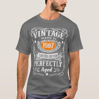 35歳ギフトヴィンテージ1987限定版35t tシャツ