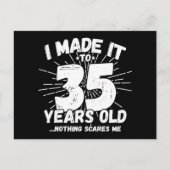 35歳皮肉なミーム面白い35歳の誕生日 ポストカード (正面)