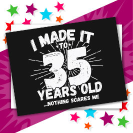 35歳皮肉なミーム面白い35歳の誕生日 ポストカード