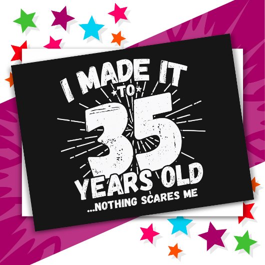 35歳皮肉なミーム面白い35歳の誕生日 ポストカード