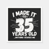35歳皮肉ミームおもしろい35誕生日 スタンダードカクテルナプキン (正面)