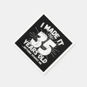 35歳皮肉ミームおもしろい35誕生日 スタンダードカクテルナプキン (角)