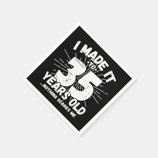 35歳皮肉ミームおもしろい35誕生日 スタンダードカクテルナプキン (角)