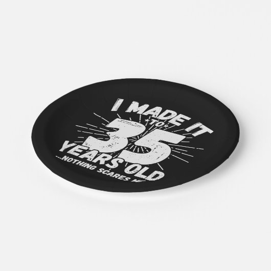 35歳皮肉ミームおもしろい35誕生日 ペーパープレート (アングル)