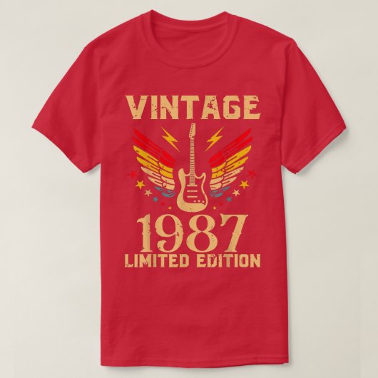 35歳誕生日ギタリスト35位 Tシャツ (デザイン正面)