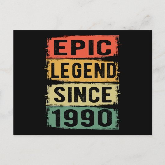 35歳 誕生日 伝説の35年目の 誕生日プレゼント ポストカード (正面)