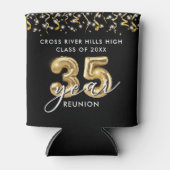 35番目のクラス懇親会ブラック金ゴールドバルーン紙吹雪 缶クーラー (正面)