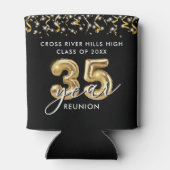 35番目のクラス懇親会ブラック金ゴールドバルーン紙吹雪 缶クーラー (裏面)