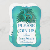 35番目の誕生日招待状 招待状 (正面/裏面)