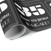 35番目の誕生日:インスパイアアールデコ「35」の検索と名前 ラッピングペーパー (ロールコーナー)