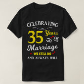 35結婚周年 Tシャツ (デザイン正面)