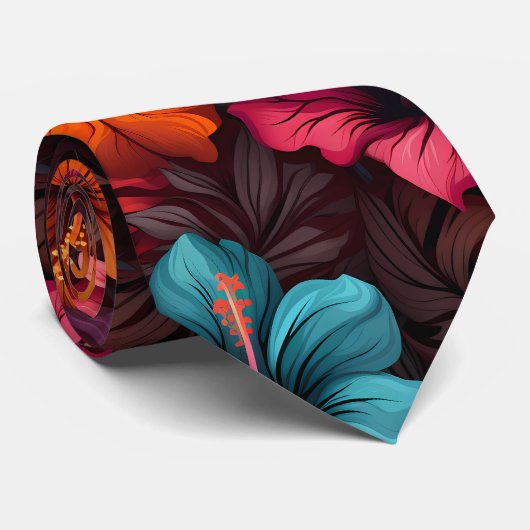 #35花柄 ネクタイ (ロール)