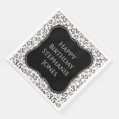 35誕生日の黒/白ブラケット番号パターン (コーナー)