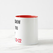 35誕生日ギフト22インスパイア赤白マグカップ マグカップ (中央)