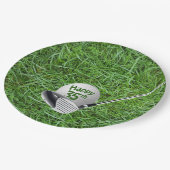 35誕生日ゴルフボール及びクラブ紙プレート ペーパープレート (アングル)