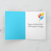 35誕生日サイケデリック3D抽象芸術 カード (内部)