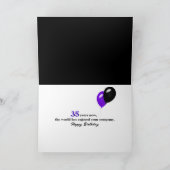 35誕生日ネオン光学錯覚 カード (内部)