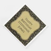 35誕生日ブラック/金ゴールドランダムパターン35 (コーナー)