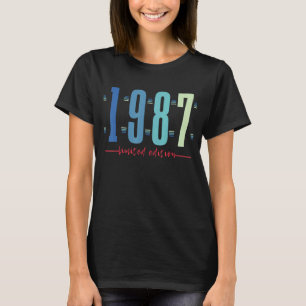 35誕生日レディースメンズ35年1987 10 Tシャツ