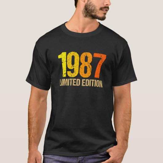 35誕生日レディースメンズ35年1987 5 Tシャツ (正面)