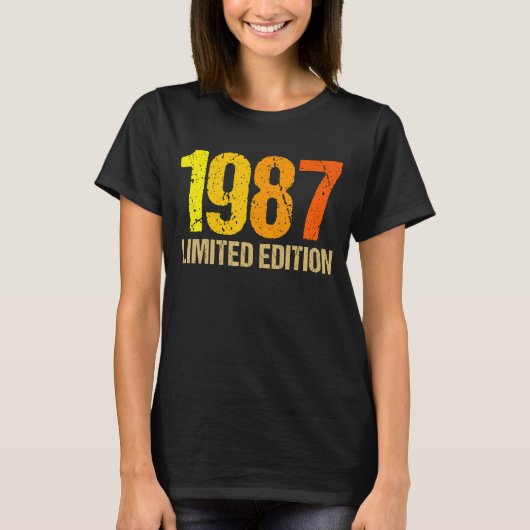 35誕生日レディースメンズ35年1987 5 Tシャツ (正面)