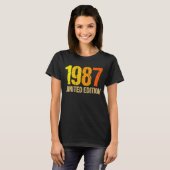 35誕生日レディースメンズ35年1987 5 Tシャツ (正面フル)