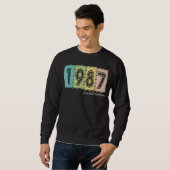 35誕生日レディースメンズ35年1987 7 スウェットシャツ (正面フル)