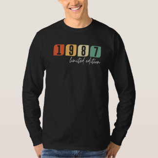 35誕生日レディースメンズ35年1987 8 Tシャツ