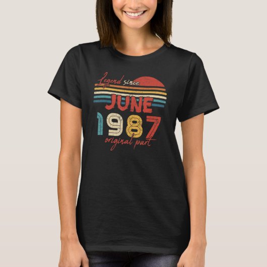 35誕生日伝説1987年6月以来オリジナル部 Tシャツ (正面)