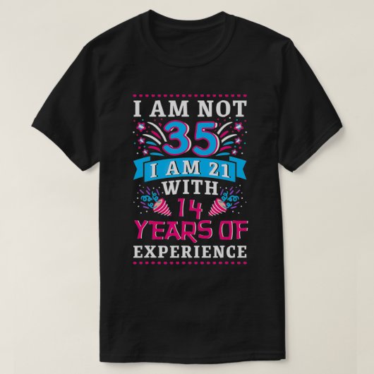35誕生日女性35歳ギフト Tシャツ (デザイン正面)