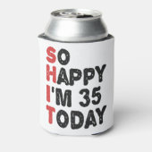 35誕生日嬉しい私は35今日ギフトおもしろい 缶クーラー (缶裏面)