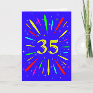 35誕生日爆発カード カード