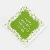 35誕生日緑/白ランダムパターン35 (コーナー)