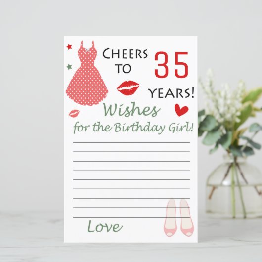 35誕生日誕生日の女の子への願い (スタンド正面)