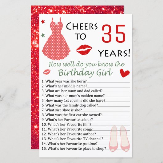 35誕生日誕生日をどれだけ知っているか (正面/裏面)