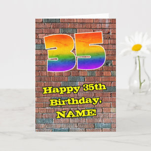 35誕生日:おもしろいグラフィティインスパイアレボン35 カード
