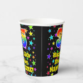 35誕生日:おもしろい星形と虹35 紙コップ (右)