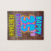 35誕生日~おもしろい、アーバングラフィティインスパイアルック ジグソーパズル (横)