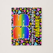 35誕生日—おもしろい、愛するハートシェイプ+「35」 ジグソーパズル (縦)