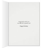 35誕生日、クロスワードパズル誕生日カード (内側 (右))