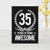 35誕生日(35歳素晴らし) カード (黄色い花)