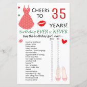 35誕生日Ever Or Never Game (正面)