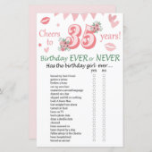 35誕生日Ever Or Never Game (正面/裏面)