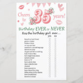 35誕生日Ever Or Never Game (正面)