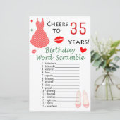 35誕生日Wordスクランブルゲーム (スタンド正面)