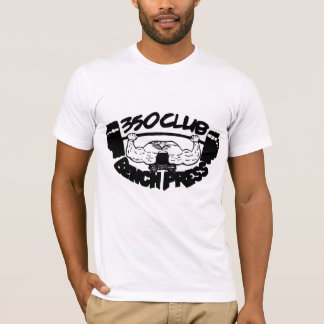 350人のクラブベンチプレスの合われたTシャツ Tシャツ